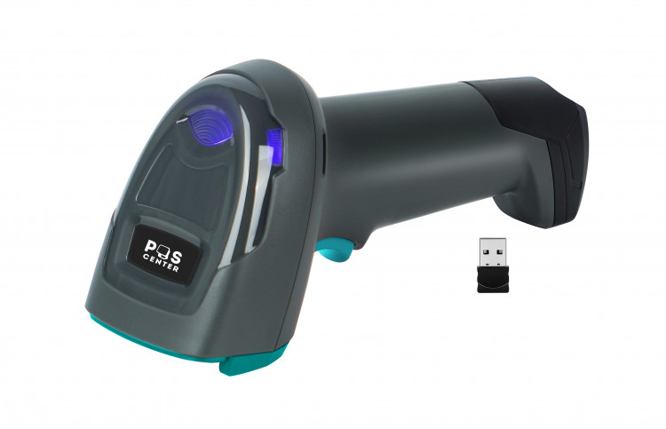 Сканер штрих-кода POScenter SG-105-BD, беспроводной, USB адаптер (донгл), USB кабель артикул 9749                  