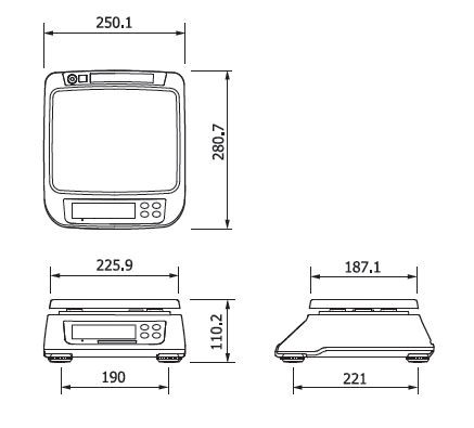 Весы CAS SWN-15 (SD) USB артикул 0021-5554                  