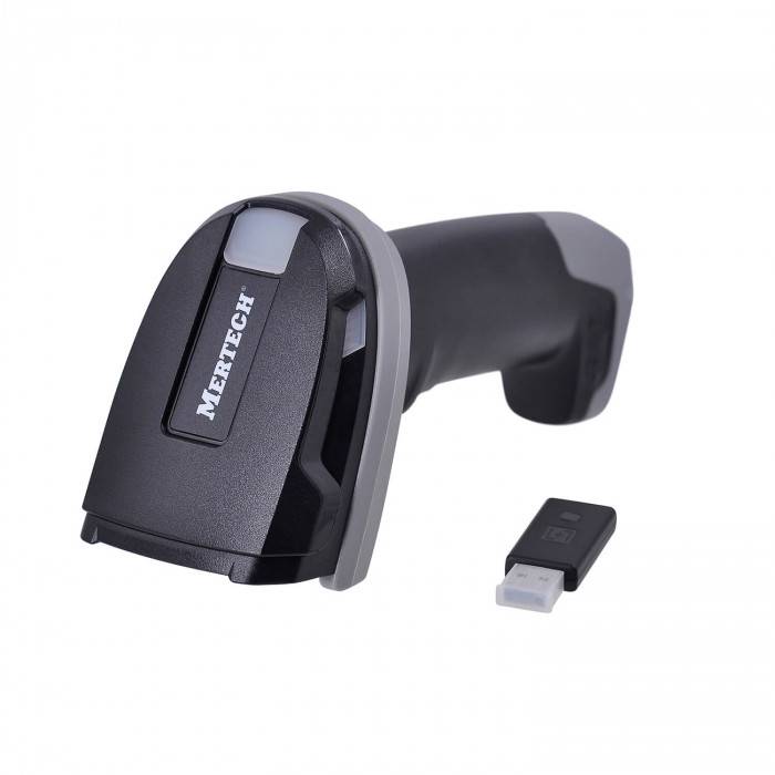 Cканер штрих-кода MERTECH CL-2420 BLE Dongle P2D USB Black с базой 