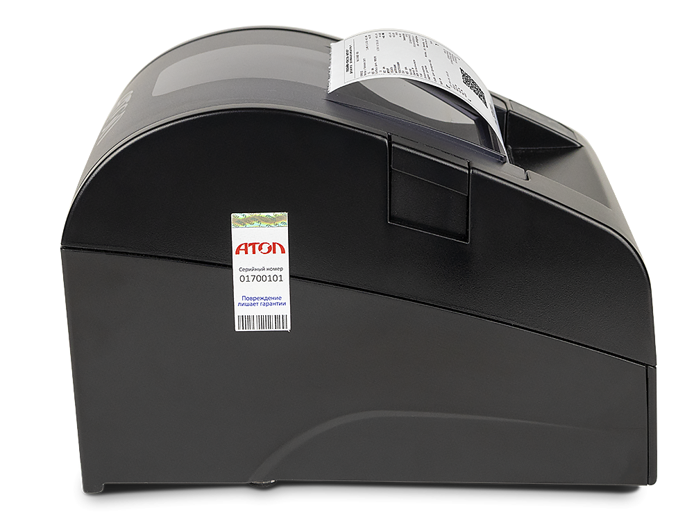 АТОЛ FPrint-22ПТК черный без ФН USB RS-232 Ethernet. 5.0 