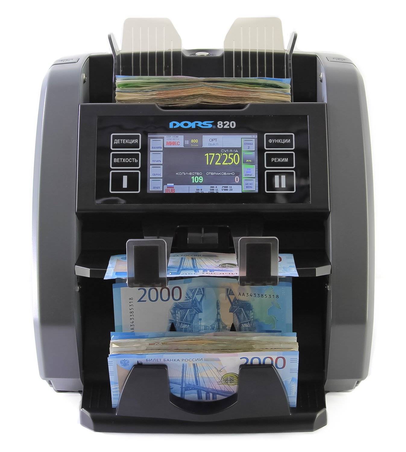 Двухкарманный счетчик банкнот DORS 820 F ENC 