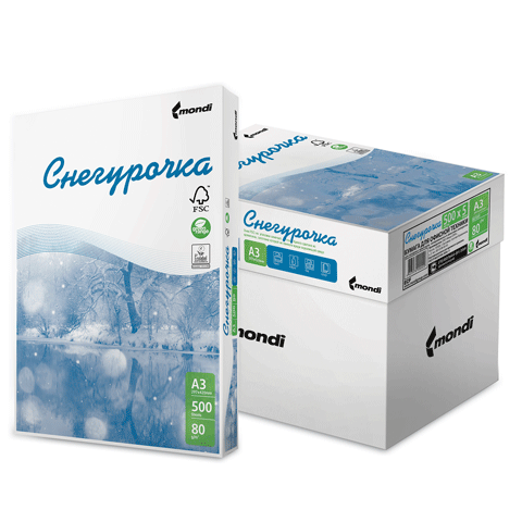 Бумага Снегурочка А-4 80г/м 500л