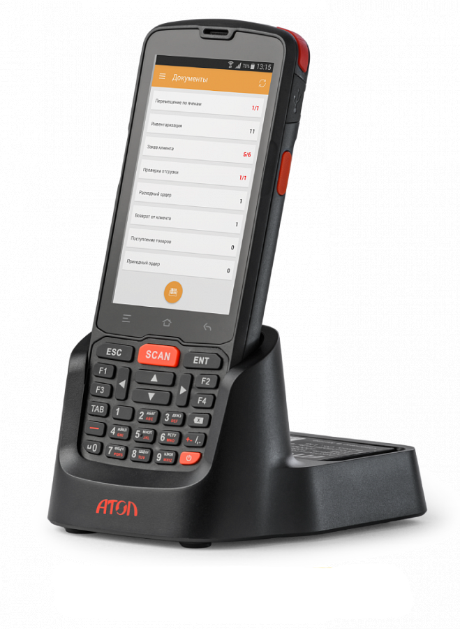 ТСД АТОЛ Smart.Slim Plus базовый + подставка, защитное стекло (АКЦИЯ: 