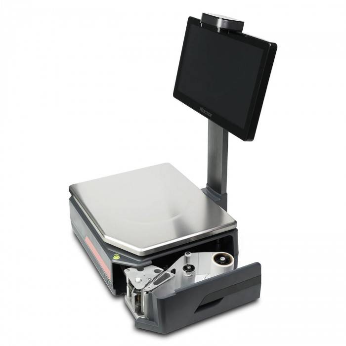Весы с печатью этикеток M-ER 722PM-32,5 ( VISION-AI, 14', USB, Ethernet, Wi-Fi) 