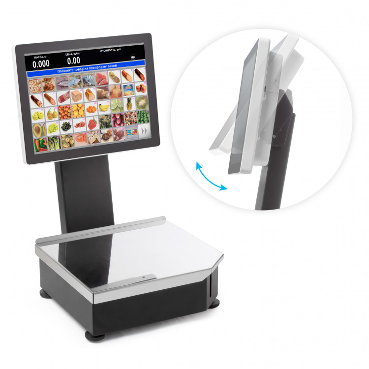 Весы  с печатью этикеток ШТРИХ РС200 С3 15-2.5 И2  (Черный,WiFi) артикул 134874                  