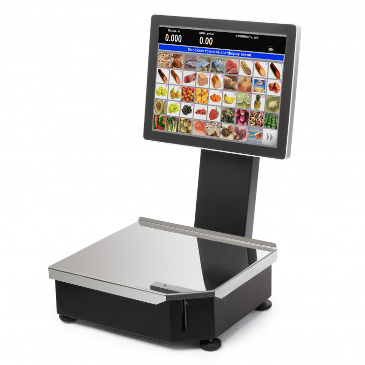 Весы  с печатью этикеток ШТРИХ РС200 С3 15-2.5 И2  (Черный,WiFi) артикул 134874                  