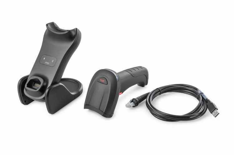 Сканер штрихкода АТОЛ SB5100 BT (2D, черный, USB, Bluetooth 5.0, IP42, c подставкой) артикул 60600