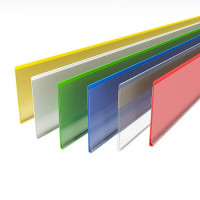 Ценникодержатель полочный самоклеющийся (1000 мм) цветной