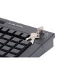 Клавиатура программируемая Poscenter S67B (63 клавиши, MSR, ключ, USB), черная, арт. PCS67B, арт. PCS67B 