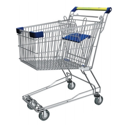 Тележка покупательская FT 58л с детским сидением артикул 0021-559