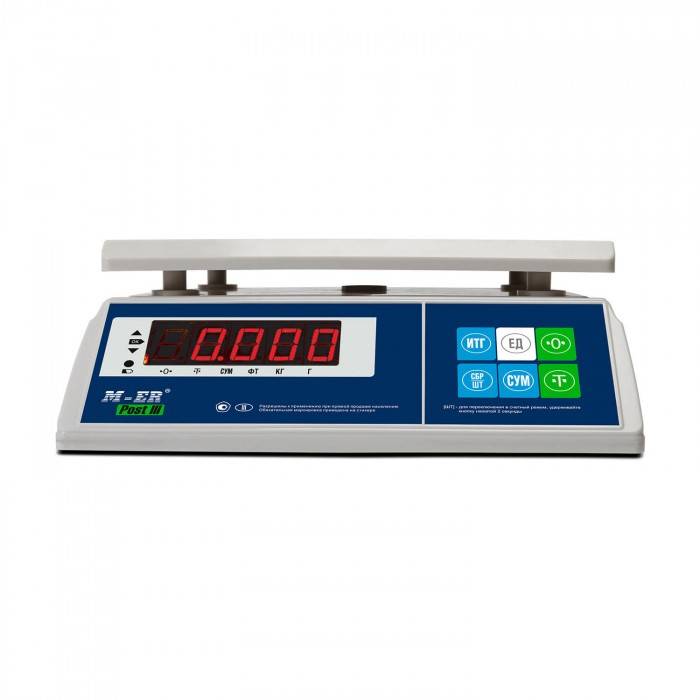 Порционные весы M-ER 326 AFU-15.1 "Post II" LED 