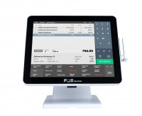 Сенсорный моноблок POScenter Atlas (15&quot;, PCAP, J4125, RAM 4Gb, SSDM2 128Gb, MSR) без ОС, БЕЛЫЙ