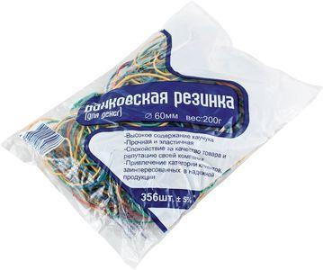 Резинка банковская диаметр 60 мм 200 г цветная артикул 0021-2008                  