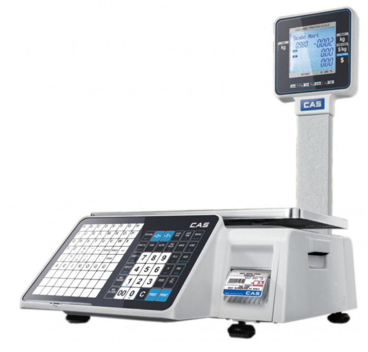 Весы с печатью этикеток CAS CL-3000J-P со стойкой артикул J10L11153GCI0501 CL-3000J-15P (TCP/IP)