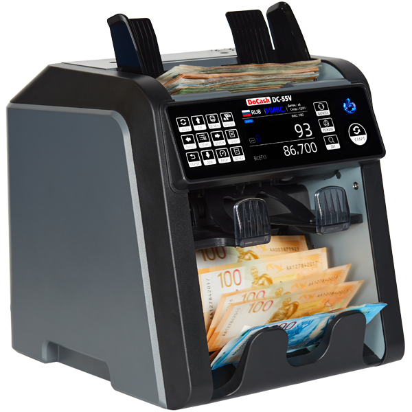 Сортировщик банкнот DoCash DC-55V 2CIS с выносным дисплеем 