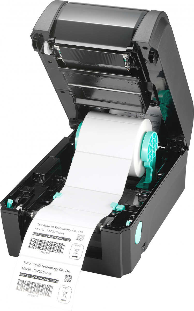 Принтер этикеток (термотрансферный, 203dpi) TSC TX200, Serial, USB 2.0, USB-Host, Ethernet, WiFi slot-in housing артикул 99-053A031-1302 TX200, 203 dpi, 8 ips