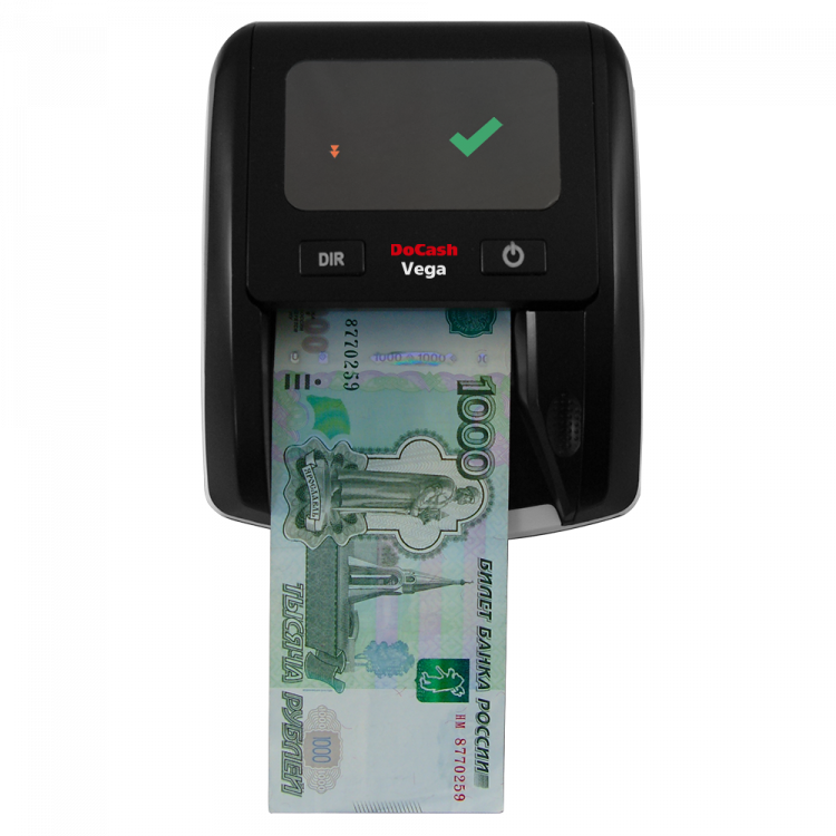 Автоматический детектор банкнот DoCash Vega RUB артикул 13566 с АКБ