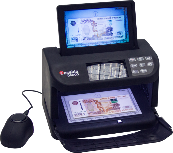 Детектор банкнот Cassida D 6000 New артикул 0021-1084
