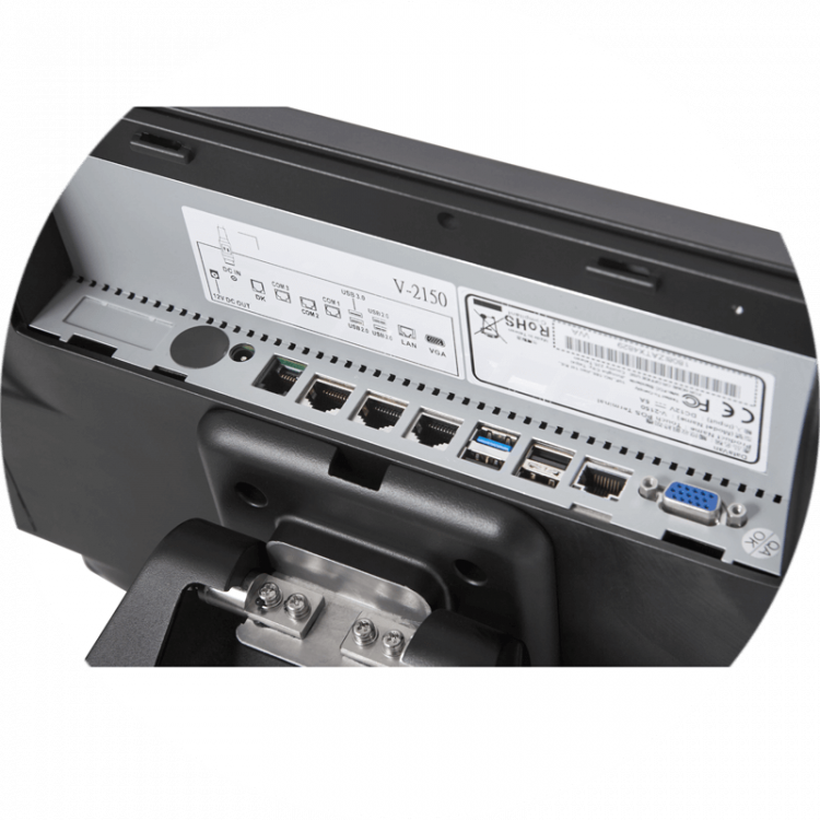 Сенсорный терминал VIVA POS артикул V-JS24-PSB0-0M0x             V-2150, 15”, Celeron J1900 2.0/2.4 GHz, DDR3 4GB, SSD 64GB, ридер, Без ОС         