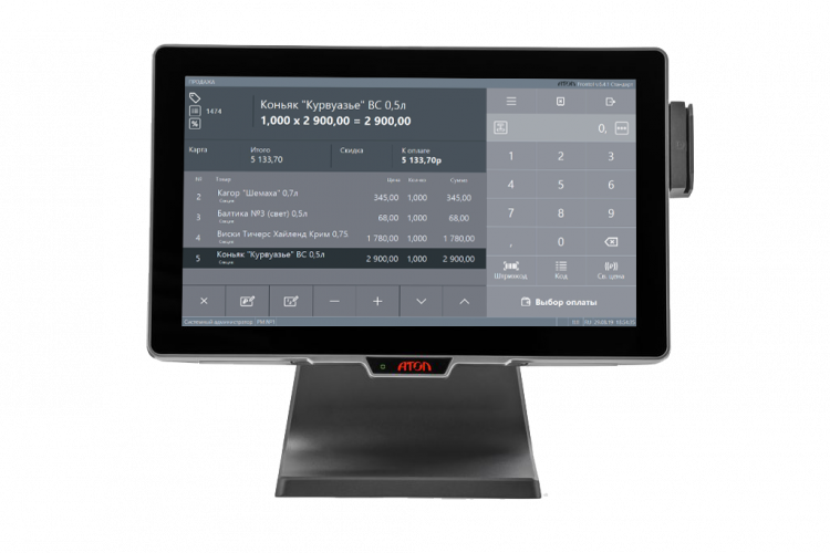 Сенсорный моноблок АТОЛ JAZZ 15 без MSR, Windows 10 IoT артикул 56742 15