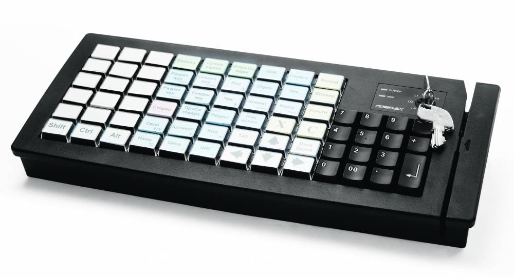 Программируемая клавиатура Posiflex KB-6800 (с ридером) 