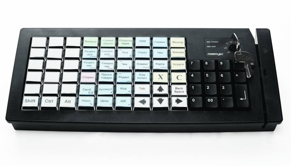 Программируемая клавиатура Posiflex KB-6800 (с ридером) 