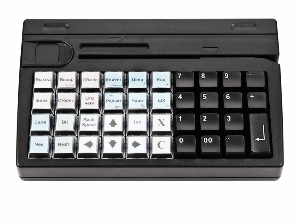 Программируемая клавиатура Posiflex KB-4000UB черная 