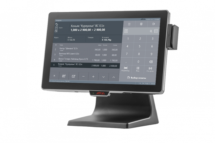 Сенсорный моноблок АТОЛ JAZZ 16 SSD 4 GB DDR3L без MSR без ОС артикул 56258             15.6