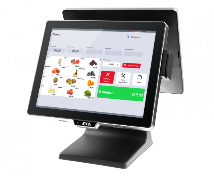 POS-комплект АТОЛ Selfie артикул 62046 POS-комплект АТОЛ Selfie 15 (с ОС, ПО Frontol Тариф