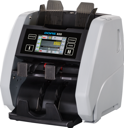 Двухкарманный счетчик банкнот DORS 820 F RUB/USD/EUR артикул 0021-6138                  